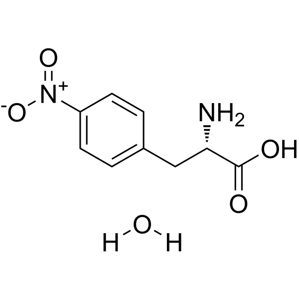 4-Nitro-L-phenylalanine monohydrate structure