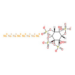D-肌醇-1,3,4,5-四磷酸钠(钠盐)结构式