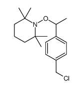 1-(1-(4-(Chloromethyl)phenyl)ethoxy)-2,2,6,6-tetramethylpiperidine Structure