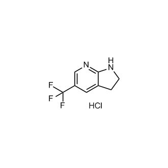 5-(三氟甲基)-2,3-二氢-1H-吡咯[2,3-b]吡啶盐酸盐结构式