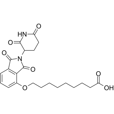 Thalidomide-O-C8-COOH结构式