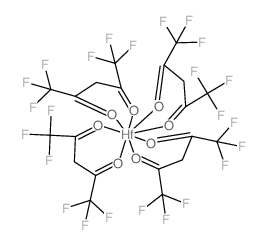 Hafnium,tetrakis(1,1,1,5,5,5-hexafluoro-2,4-pentanedionato-kO2,kO4)-结构式