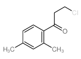 3-chloro-1-(2,4-dimethylphenyl)propan-1-one Structure
