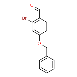4-(苄氧基)-2-溴苯甲醛结构式