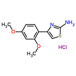 4-(2,4-Dimethoxyphenyl)-1,3-thiazol-2-amine hydrochloride (1:1) Structure