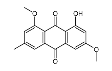 1-Hydroxy-3,8-dimethoxy-6-methylanthraquinone Structure