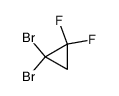 1,1-Dibromo-2,2-difluorocyclopropane结构式