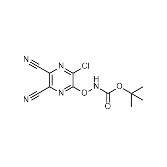 tert-Butyl ((3-chloro-5,6-dicyanopyrazin-2-yl)oxy)carbamate picture