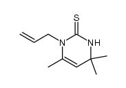 1-allyl-4,4,6-trimethyl-1,4-dihydropyrimidine结构式