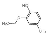 2-乙氧基-4-甲基苯酚结构式