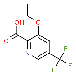 3-Ethoxy-5-(trifluoromethyl)picolinic acid Structure