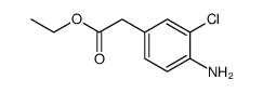 (4-Amino-3-chloro-phenyl)-acetic acid ethyl ester Structure
