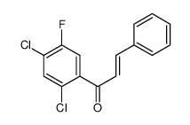 1-(2,4-dichloro-5-fluorophenyl)-3-phenylprop-2-en-1-one Structure