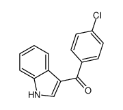 (4-氯-苯基)-(1H-吲哚-3-基)-甲酮结构式