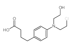 Benzenebutanoic acid,4-[(2-chloroethyl)(2-hydroxyethyl)amino]-结构式