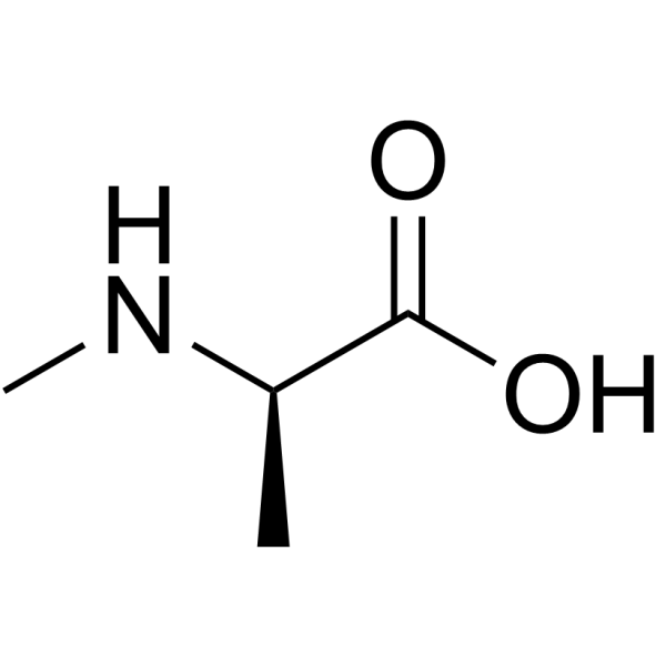 N-甲基-D-丙氨酸结构式
