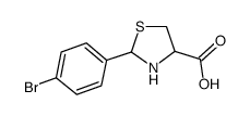 L-2-(4-Bromophenyl)-1,3-thiazolane-4-carboxylic acid Structure