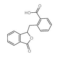 Benzoic acid,2-[(1,3-dihydro-3-oxo-1-isobenzofuranyl)methyl]-结构式