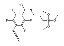 N-(3-Trimethoxysilylpropyl)-4-azido-2,3,5,6-tetrafluorobenzamide Structure