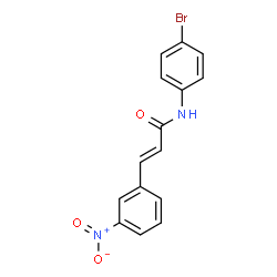 N-(4-BROMOPHENYL)-3-(3-NITROPHENYL)ACRYLAMIDE结构式
