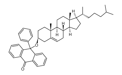 9-cholesteroxy-9-phenylanthrone Structure