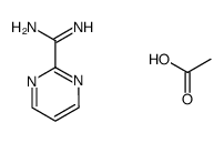 Pyrimidine-2-carboximidamide acetate Structure