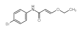 (2E)-N-(4-溴苯基)-3-乙氧基-2-丙烯酰胺结构式