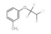 1-(2-chloro-1,1,2-trifluoro-ethoxy)-3-methyl-benzene结构式