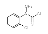 N-(2-氯苯基)-N-甲基硫代氨基甲酰氯结构式