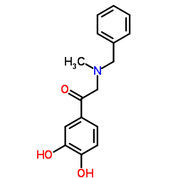 2-(Benzylmethylamino)-3',4'-dihydroxyacetophenone Structure