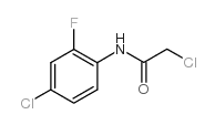 2-氯-n-(4-氯-2-氟苯基)乙酰胺结构式