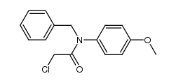 N-benzyl-N-chloroacetyl-p-anisidine Structure