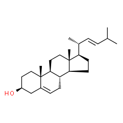 (22E)-24,24-Dimethylchola-5,22-dien-3β-ol结构式