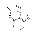 3-Furancarboxylicacid,4-ethenyl-2-ethyl-4,5-dihydro-4-methyl-,ethylester,(4S)-(9CI)结构式
