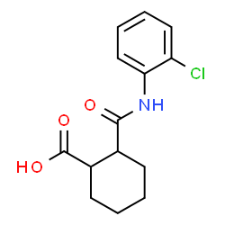 2-(((2-chlorophenyl)amino)carbonyl)cyclohexanecarboxylic acid structure