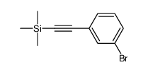 (3-bromophenylethynyl)trimethylsilane Structure