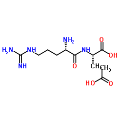 L-精氨酰-L-丙氨酸结构式
