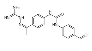 1-(4-acetylphenyl)-3-[4-[(Z)-N-(diaminomethylideneamino)-C-methylcarbonimidoyl]phenyl]urea Structure