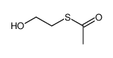 S-(2-hydroxyethyl) ethanethioate Structure