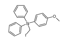 (iodomethyl)(4-methoxyphenyl)diphenylsilane Structure