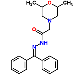 2-(2,6-Dimethyl-4-morpholinyl)-N'-(diphenylmethylene)acetohydrazide Structure