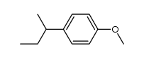 1-methoxy-4-(1-methylpropyl)benzene结构式