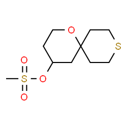 1-oxa-9-thiaspiro[5.5]undecan-4-yl methanesulfonate结构式