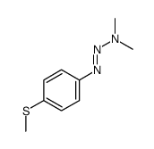 N-methyl-N-[(4-methylsulfanylphenyl)diazenyl]methanamine Structure
