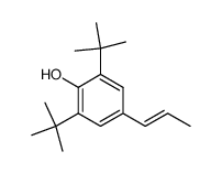 (E)-2,6-di-tert-butyl-4-(prop-1-en-1-yl)phenol结构式