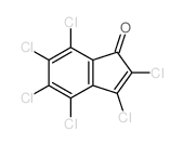 1H-Inden-1-one,2,3,4,5,6,7-hexachloro-结构式