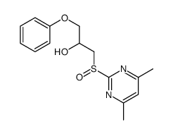 1-(4,6-dimethylpyrimidin-2-yl)sulfinyl-3-phenoxypropan-2-ol结构式
