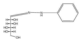L-Mannose phenyl hydrazone Structure