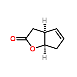 (1R,5S)-(+)-2-氧杂二环[3.3.0]辛-6-烯-3-酮结构式