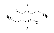 2-[2,3,5,6-tetrachloro-4-(cyanomethyl)phenyl]acetonitrile Structure
